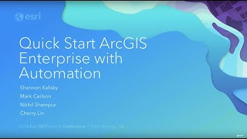 Quick Start ArcGIS Enterprise with Automation