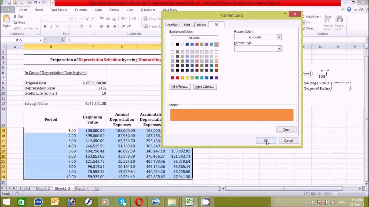 depreciation schedule for computers