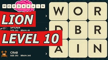 WordBrain Lion Level 10 Answers (Android/IOS)
