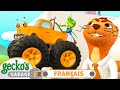 Oh non  monster truck senvole  gecko sauve max   le garage de geckocamions pour enfants