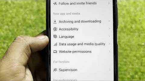 Instagram | Data usage and media quality & Cellular data settings