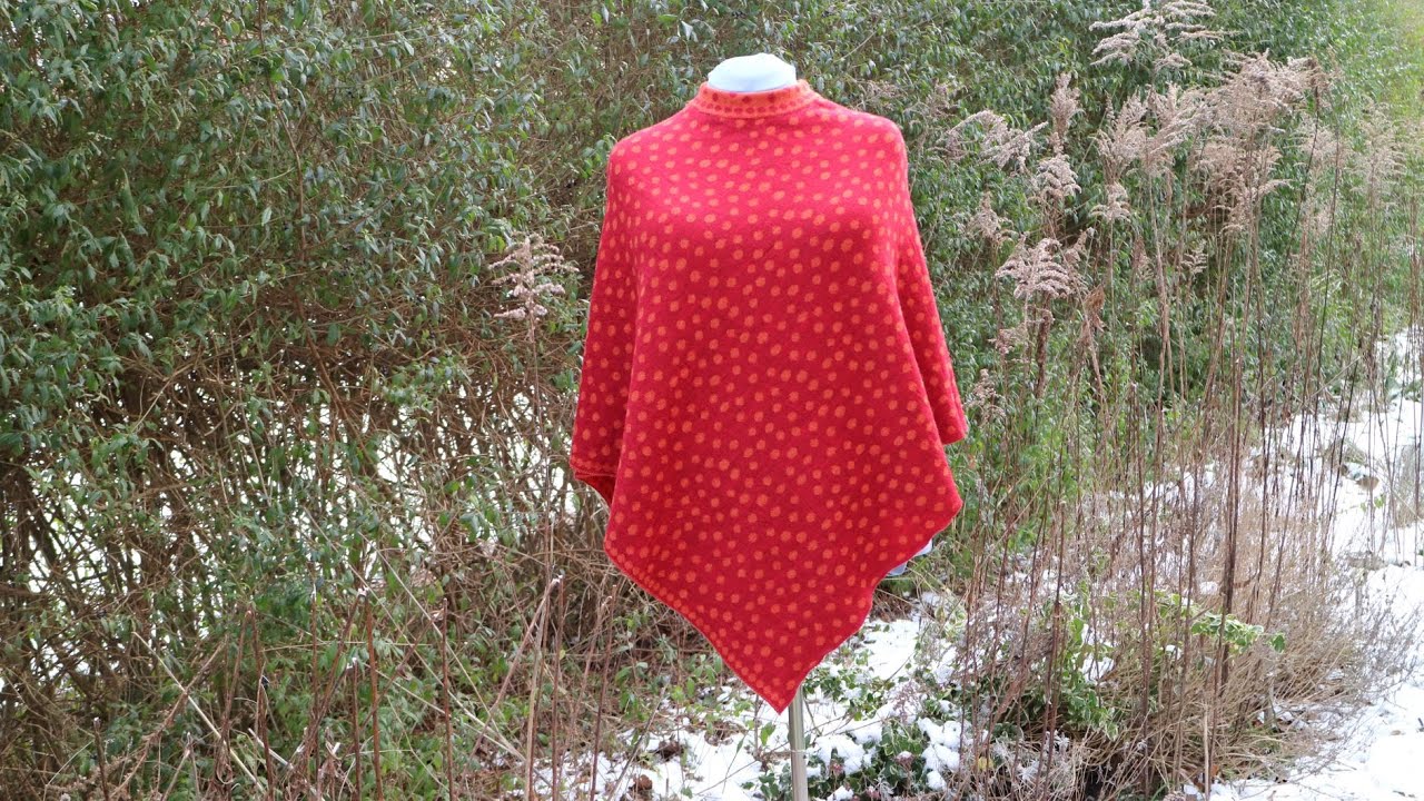 Sy en varm och mysig PONCHO!