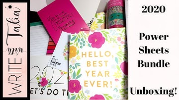 2020 Powersheets Bundle Unboxing!