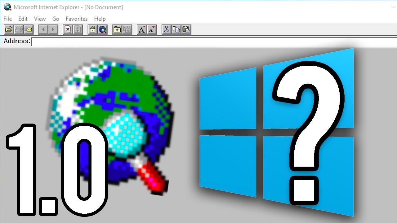 Internet Explorer 1 0 On Windows 10 Youtube