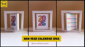 DIY Rotating Photo Calendar Idea 📅 | New Year Calendar Idea 2026