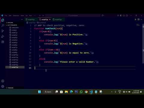 JavaScript Program to Check Positive, Negative, or Zero | Beginner Tutorial