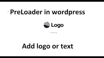 How to add preloader in wordpress website | Add logo in preloader