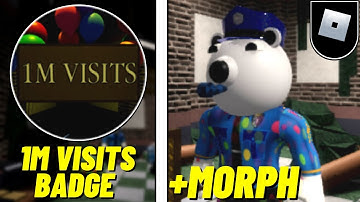 How to get 1M VISITS BADGE + 1M VISITS MORPH in PIGGY: TRAUMATIC EXPERIENCES (ROBLOX)
