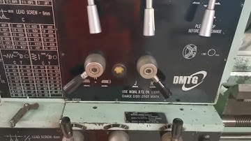 Thread setting sa Lathe machine