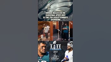 Thumbnail of Jordan Mailata Singing Christmas Songs: Eagles Cowboys Christmas Eve Is Upon Us