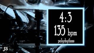 135 Bpm - 4:3 Polyrhythm Drum Beat