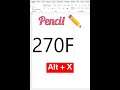 Draw Pencil Symbol in Ms Word with shortcut #shortcut #keyboard