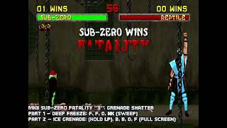 MKII - Sub Zero - Fatality 3 - Grenade Shatter