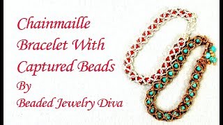Beaded Chainmaille Bracelet - Beaded Chain Maille Tutorial