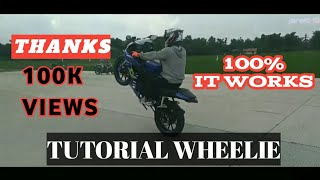 How to wheelie YZF R15V3 | Belajar wheeli motor sport 150cc | Tutorial Wheelie pemula newbe