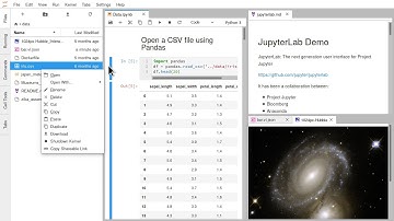 JupyterLab context menus