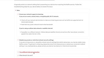 Netflix Error tvq pm 100 what to do?