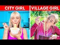 City Girl VS Village Girl || Essential Camping Hacks by 5-Minute DECOR!