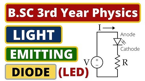 💡Light Emitting Diode | B.SC 3rd Year Physics | Basic Electronics