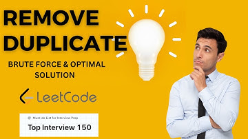 Remove Duplicate From Sorted Array | Leetcode Series