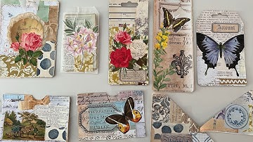 Craft with me #whatsinmybox | Random ephemera making session EP 01