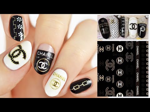 CrashingRED How to  Chanel inspired nails  CrashingRED