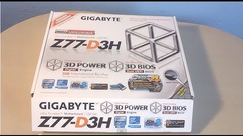 Gigabyte GA-Z77-D3H Motherboard Unboxing & Overview