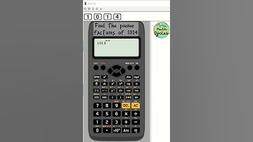 How to find the prime factors on the calculator?