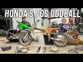 We got a rare honda st90 in pieces  honda st90 build  big bore swap