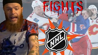 Top 10 NHL Fights of *ALL TIME* || REACTION!