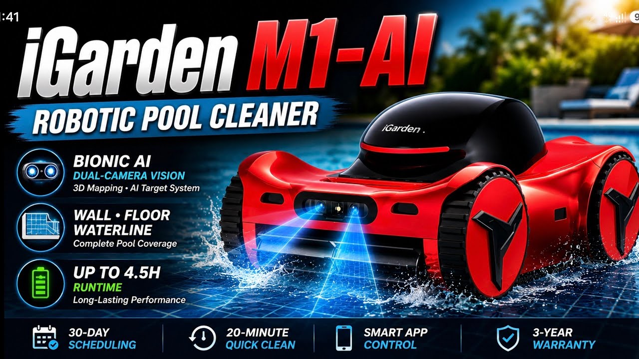 AI-Powered Robotic Pool Cleaning Technology