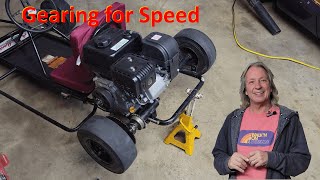 Changing the gearing on a go cart  with tests before and after
