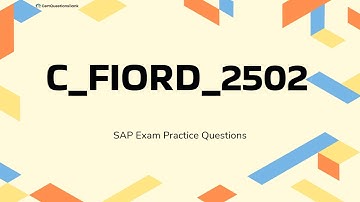 C_FIORD_2502 SAP Certified Associate-SAP Fiori Application Developer Questions with Explanations