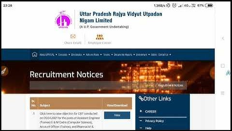 UPRVUNL Answer Key Download | UPRVUNL TG2 Answer Key Download | UPRVUNL AE Answer Key