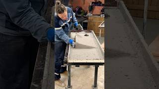 Создание столешницы из архитектурного бетона. Concrete sink #бетон