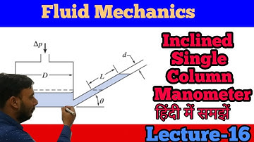 Inclined single column manometer in hindi