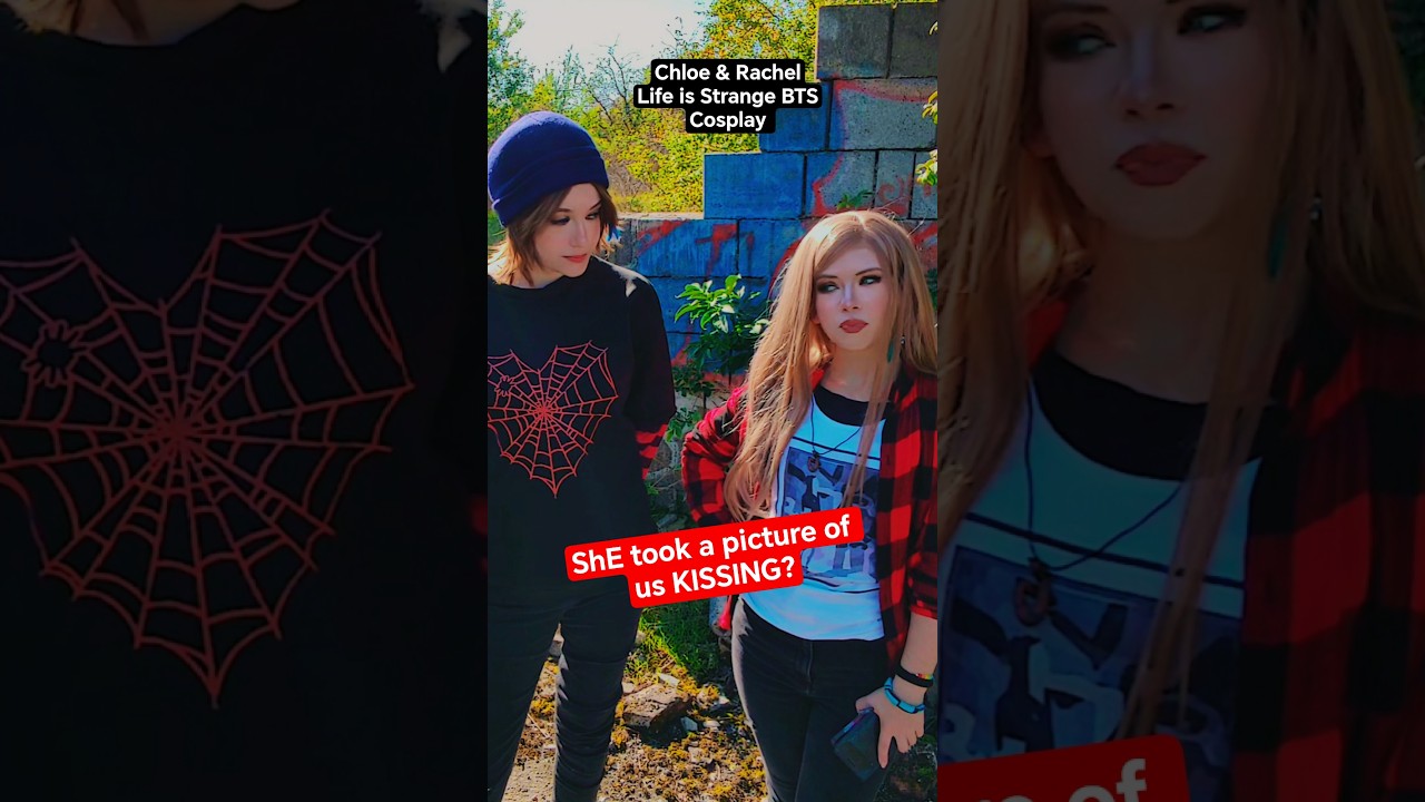 Kiss me | Chloe & Rachel @nikkihatsunecosplay Life is Strange BTS #cosplay #shorts