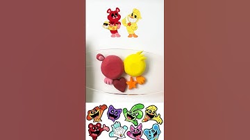 🍄What color do mixed Smiling Crtitters make?#shorts #colormixing #smilingcritters #dogday #crafty