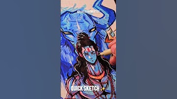 Quick Sketch Of God Shiva ✨️ #shorts #shiv #shiva #shivshankar