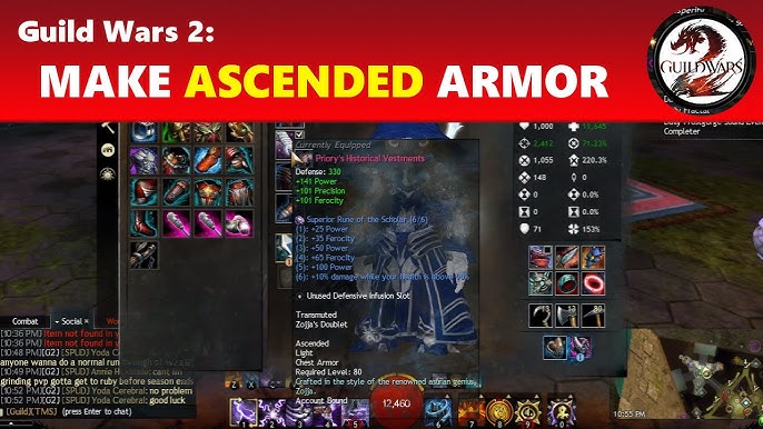 Guide] Tips and guidelines on the different crafting and acquisition  methods of ascended gear and cost calculation tools : r/Guildwars2