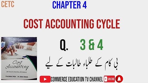 Cost Accounting/ADC/B.COM.II - Lecture 12