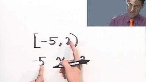 Inequalities and Interval Notation, Part 2