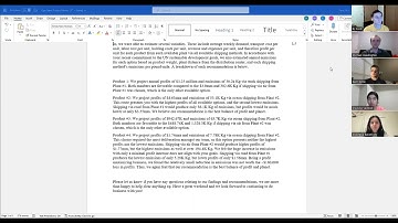 Operations Management Team Project Video - The Managers