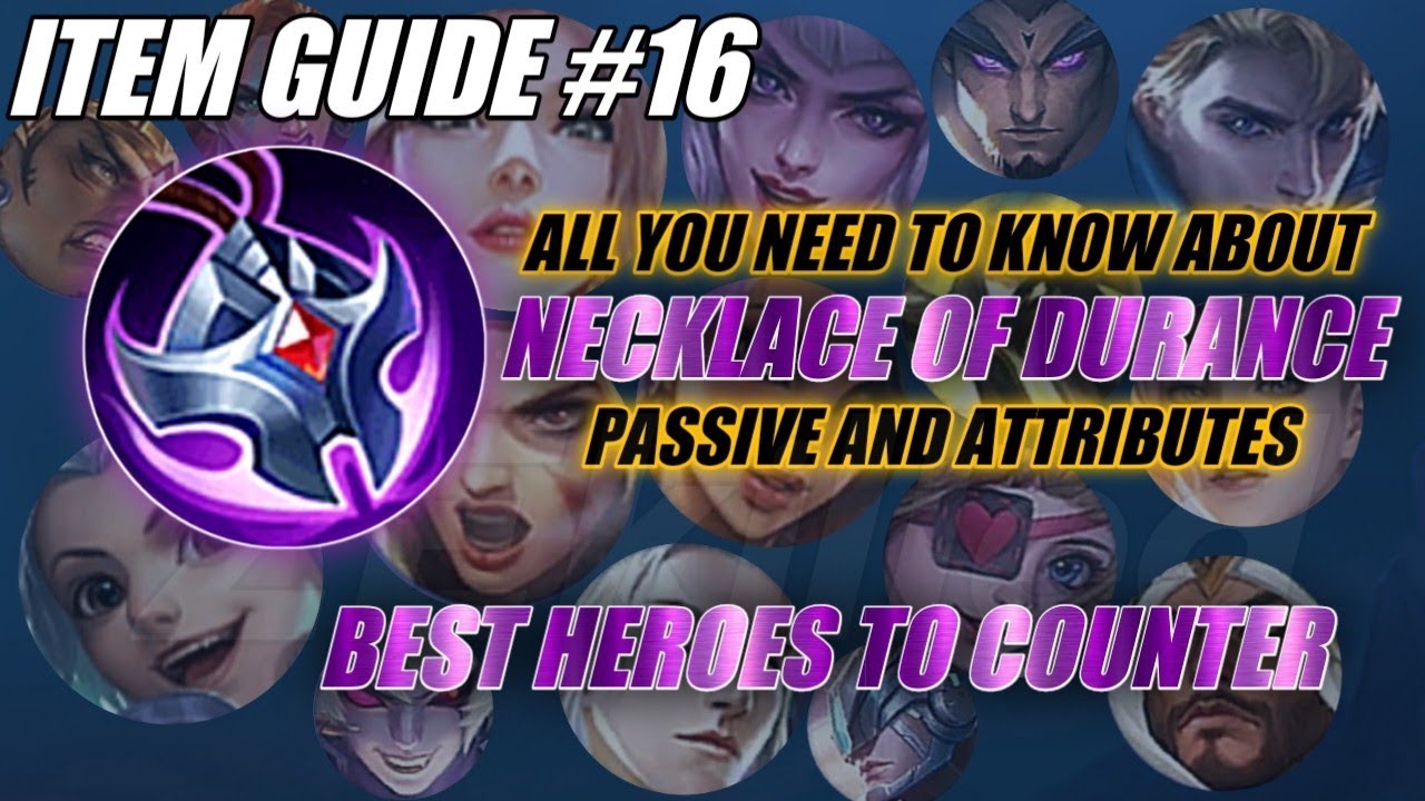 ML ITEM GUIDE 16 Necklace of Durance How does it Antiheal works