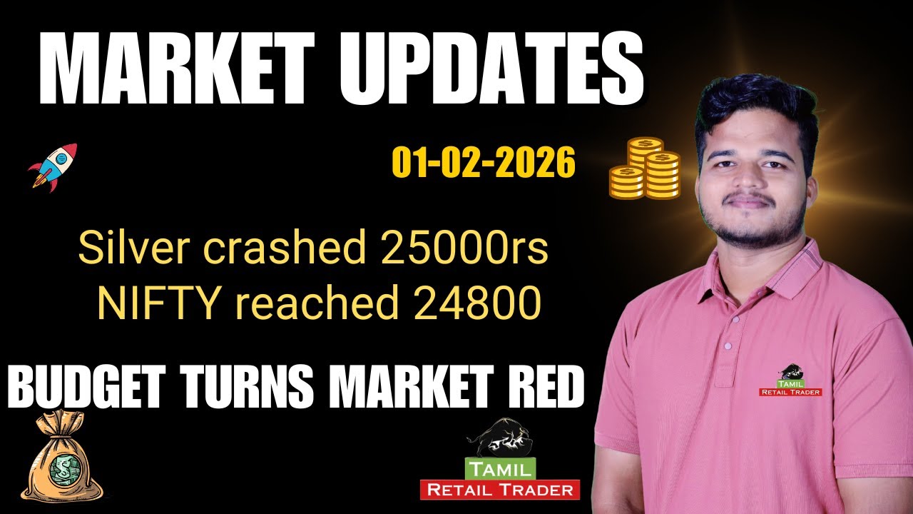 Market Updates | Budget turns market red | 01/02/2026 | Tamil Retail Trader - share market