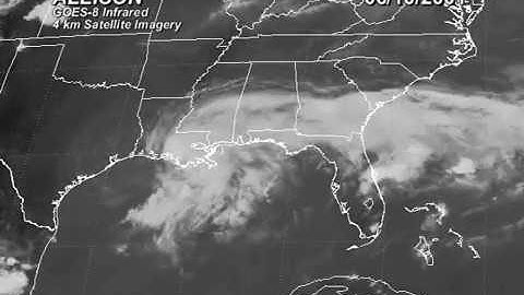 2001 Allison - 4 Kilometer Resolution Infrared Satellite Imagery Animation