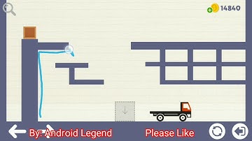 Brain physics map 1 level 154, 3 stars Android solution