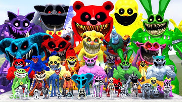 EVOLUTION MECHA TITAN SMILING CRITTERS VS ALL MONSTER ZOONOMALY POPPY PLAYTIME CHAPTER 3 IN GMOD!