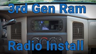 How to Install A Radio Into a 3rd Gen Dodge Ram.