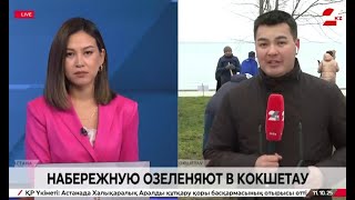 Экологическую акцию организовали на набережной в Кокшетау